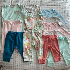 Baby girl clothes bundle size 9m